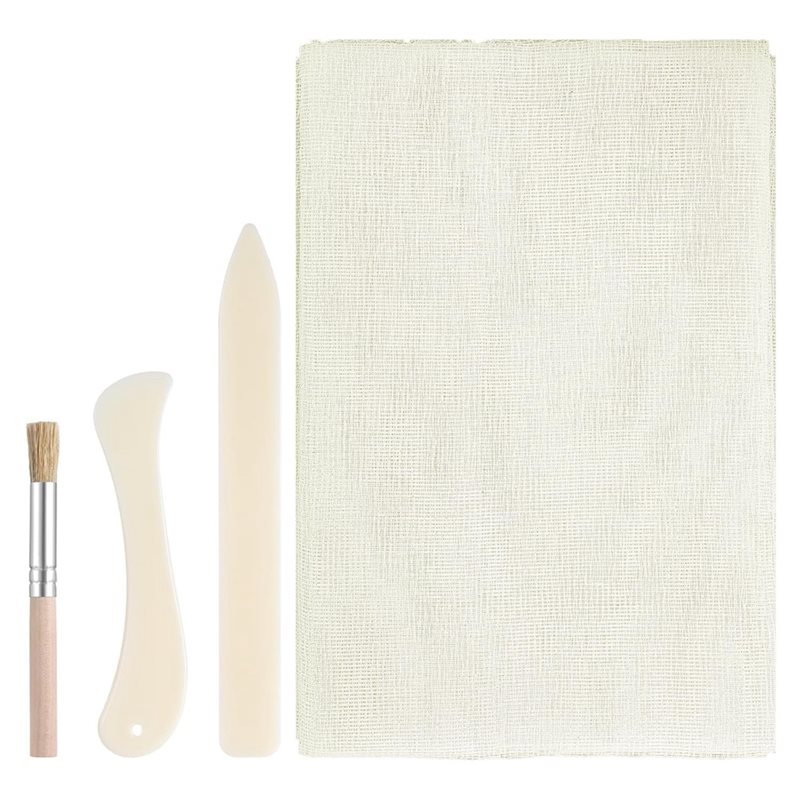 Bone Folder Tool - 本の製本修理キット 35X39 インチ布製骨フォルダーツール 製本布 本用 古書用