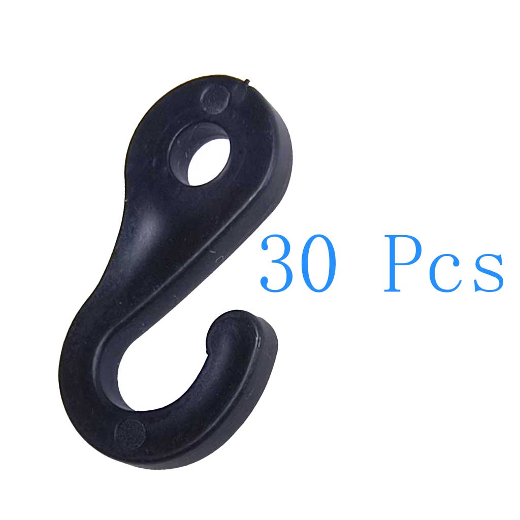 Snap Fastener Setter - 30/50/100 個のプラスチックアイスナップフッククリップ屋外キャンプテントカバーオーニングテントロッドファスナー用