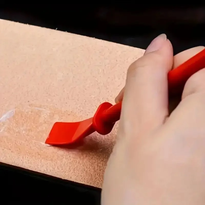 Contact Cement Leather - 接着剤スプレッダー、ポリプロピレン接着剤塗布スティックアプリケーター、手作りDIYアートレザークラフトツール用ペイントスクレーパー
