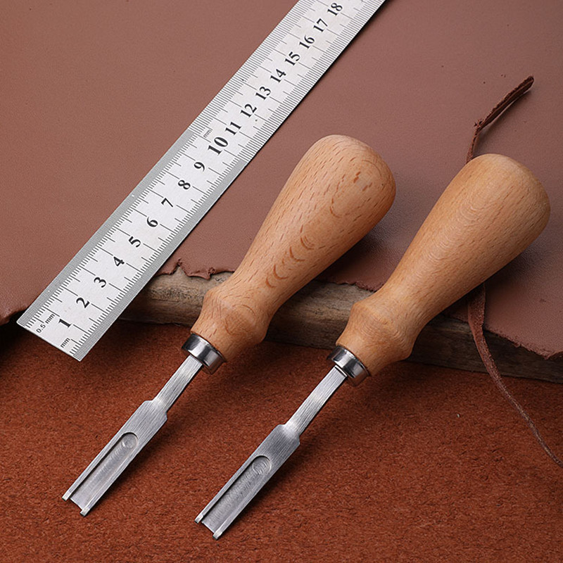木製ハンドル付きレザーエッジスケイバーベベラー,ワイドエッジ - Skiver Leather Thin のレビューと価格