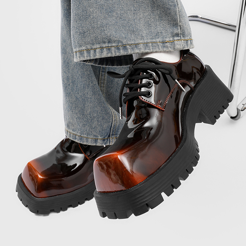 メンズ厚底革靴 高級デザイナースタイル 仕事 ビジネス オフ - Leatherwork Designs のレビューと価格