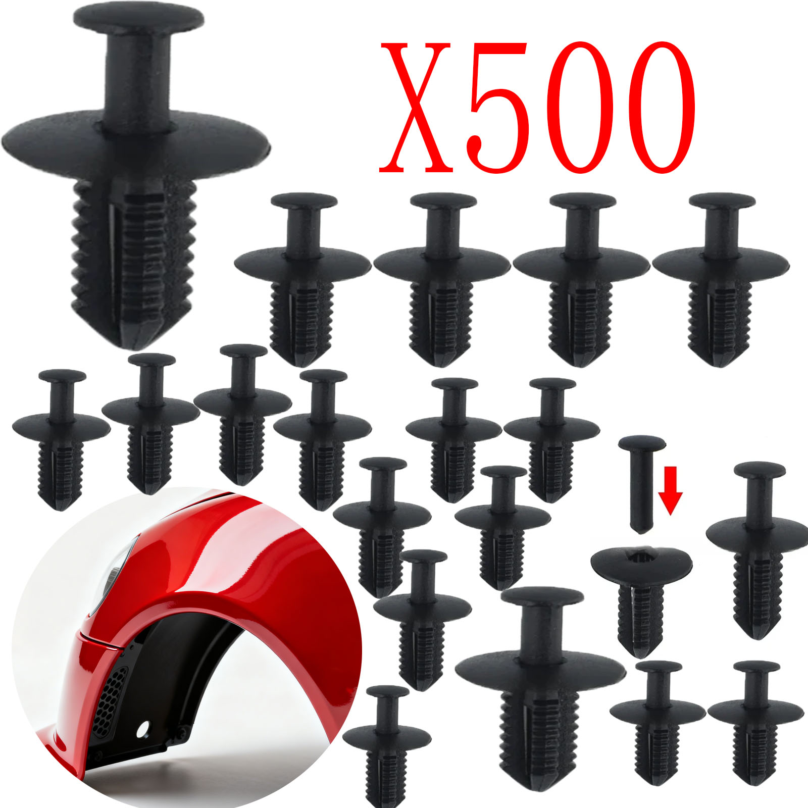 10-500X 自動プラスチックリベットトリムパネルホイール - Snap Fastener Setter のレビューと価格