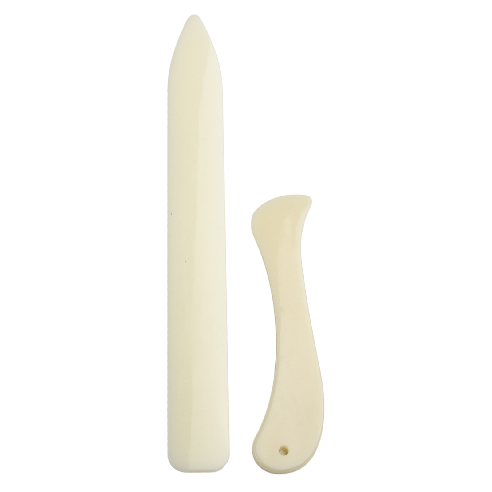 2 個骨フォルダークラフトツール Pastic オープンレザ - Bone Folder Tool のレビューと価格