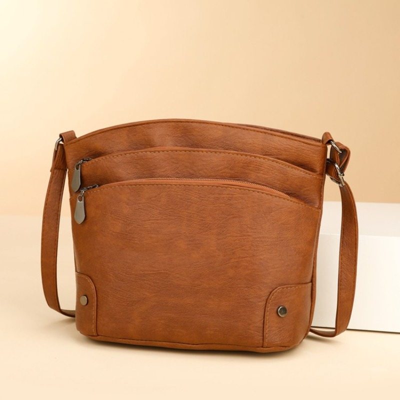 高品質おむつバッグ ミニマリストレザーショルダーバッグ ヴィ - Leatherwork Logo のレビューと価格