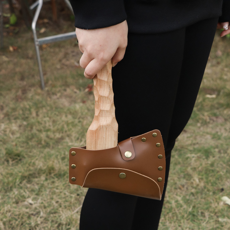 PUレザー斧シース、マルチサイズ斧カバー、保護カバー、キャン - Leatherwork Essentials のレビューと価格