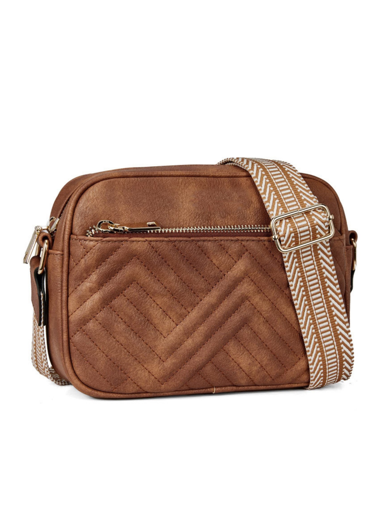 レディースキルティングクロスボディバッグ、フェイクレザーショ - Leatherwork Products のレビューと価格