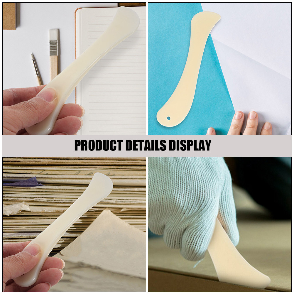 5個入り人間工学に基づいたプラスチック製骨折り紙折り目付け器 - Bone Folder Tool のレビューと価格