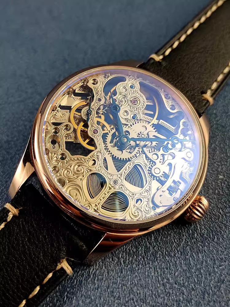 高級ファッションビジネスメンズ仕事機械式手巻き時計本革ストラ - Leatherwork Ideas のレビューと価格