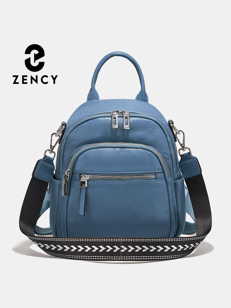 Zency 本革小型バックパックナップザックマルチポケットデ - Leatherwork Designs のレビューと価格