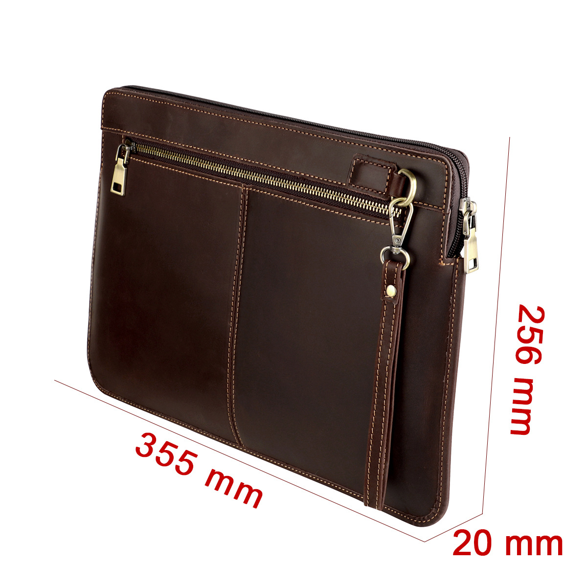 ヴィンテージレザーラップトップバッグ - スリムな保護スリー - Leatherwork Essentials のレビューと価格
